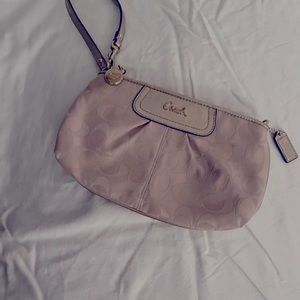Pink Coach Wristlet